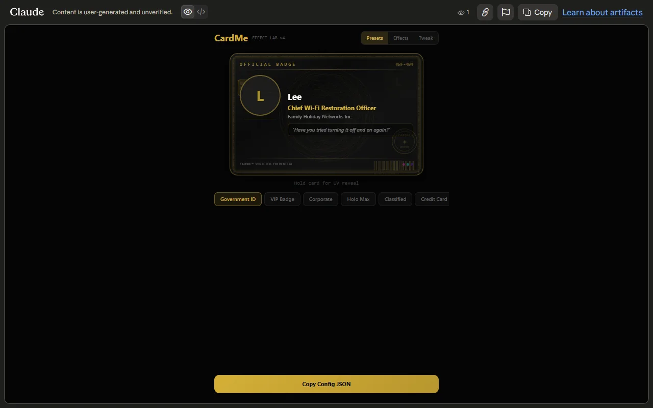 CardMe / MemeID preview